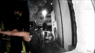 Sissy is made to expose herself to passing cars in order to let her suck cock and get fucked outdoor